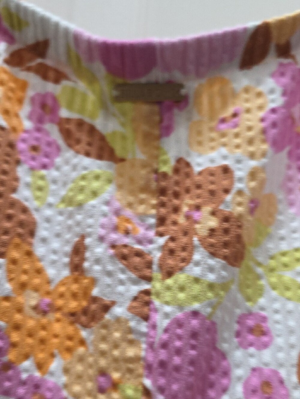 Billabong Floral Puff-Sleeve Maxi Dress in Pink & Orange - Picture 8 of 10